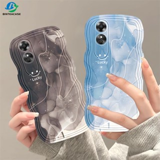 เคสโทรศัพท์มือถือ TPU ขอบโค้ง ลายหน้ายิ้มนําโชค สําหรับ OPPO A38 A17 A57 A78 A58 Reno 8T A15 A16K A54 A12 A5S A7 A94 A93 A3S A53 A31 A52 A74 A95 A96 A92 A37 F9 A1K A76 A36 5F A9 2020