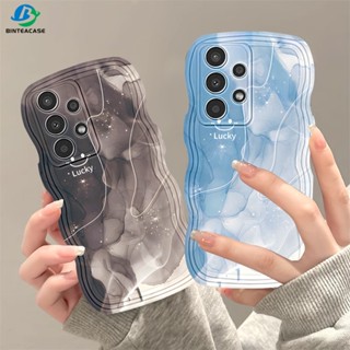เคสโทรศัพท์มือถือ TPU ขอบโค้ง ลายหน้ายิ้ม สําหรับ Samsung A24 A14 A04 A04E M23 A13 A03S A53 A73 A33 A02 A50S A30S A23 A22 A21S A12 A02S A11 A51 A30 A52 M12 A71 A53 A32