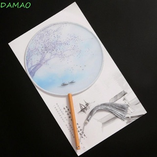 Damao พัดพู่ ด้ามจับไม้ สไตล์โบราณ สําหรับตกแต่งบ้าน โต๊ะทํางาน พร็อพถ่ายภาพ