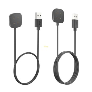 Btsg อะแดปเตอร์ที่ชาร์จนาฬิกาข้อมือ USB ทนทาน สําหรับ Versa 4 3 Sense