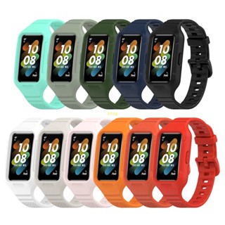 Btsg สายรัดข้อมือซิลิโคน กันน้ํา กันรอยขีดข่วน สําหรับ HuaweiBand 7