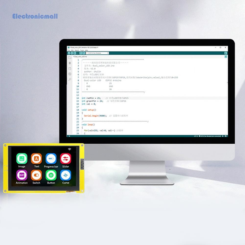 electronicmall01-th-โมดูล-esp32-esp32-s3-8m-psram-16m-แฟลช-wifi-และบลูทูธ-แกนคู่-7-นิ้ว-800-480-หน้าจอสมาร์ท-rgb-lcd-tft-สําหรับ-arduino-lvgl