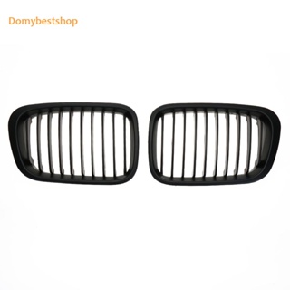 [Domybestshop.th] กระจังหน้ารถยนต์ สีดําด้าน สําหรับ BMW E46 98-01 2 ชิ้น