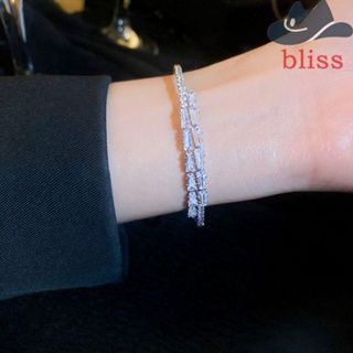 Bliss กําไลข้อมือ น่ารัก ไม่ซ้ําใคร ผู้หญิง ของขวัญ ชนกลุ่มน้อย การออกแบบ สเตนเลส กําไลข้อมือคู่ สร้อยข้อมือ พลอยเทียม เต็มรูปแบบ