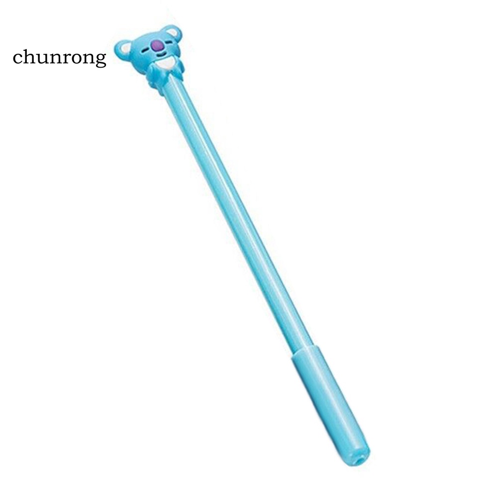 chunrong-kpop-bts-ปากกาหมึกเจล-รูปการ์ตูนหมี-กระต่าย-เครื่องเขียน-สําหรับนักเรียน