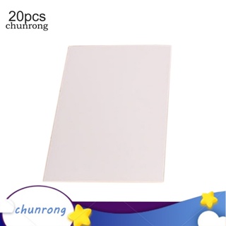 Chunrong กระดาษคราฟท์เปล่า ขนาด A4 สไตล์วินเทจ สําหรับตกแต่งสมุดภาพ การ์ด DIY 20 ชิ้น