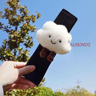 Alisondz ปลอกหุ้มเข็มขัดนิรภัย ลายสัตว์น่ารัก 1 คู่ อุปกรณ์เสริมในรถยนต์ ปลอกหุ้มเข็มขัดนิรภัย ผ้ากํามะหยี่ขนนิ่ม ปลอกหุ้มไหล่