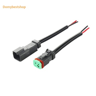 [Domybestshop.th] Deutsch ชุดอะแดปเตอร์ซ็อกเก็ตเชื่อมต่อสายไฟ DT 2 Pin ตัวผู้ ตัวเมีย สําหรับไฟ LED ทํางาน บาร์