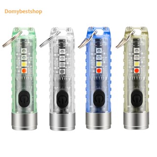 [Domybestshop.th] ไฟฉาย LED Type-C ชาร์จ USB 400LM 260mAh น้ําหนักเบา สําหรับตกปลา เดินป่า