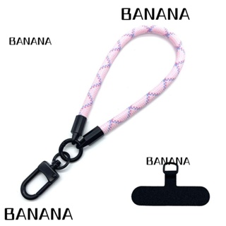 Banana1 สายคล้องมือ คลิปตกแต่ง จี้โทรศัพท์ อเนกประสงค์ แบบพกพา พวงกุญแจโลหะ สายคล้อง พรีเมี่ยม พวงกุญแจ โทรศัพท์มือถือ