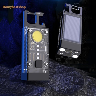 [Domybestshop.th] โคมไฟฉุกเฉิน LED COB พลังงานแสงอาทิตย์ 500mAh Type-C ชาร์จ USB IPX4 กันน้ํา AU