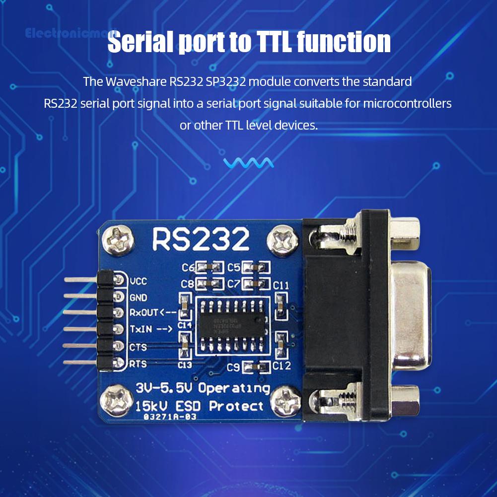 electronicmall01-th-โมดูลแปลงชิป-rs232-เป็น-ttl-3v-5-5v-rs232-sp3232-sp3232-rs232-เป็น-ttl