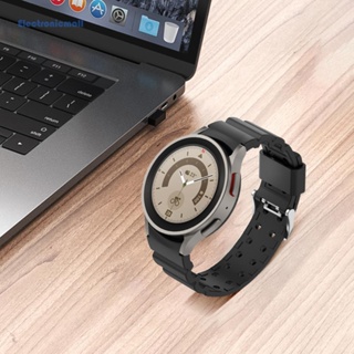 [ElectronicMall01.th] สายนาฬิกาข้อมือซิลิโคน กันน้ํา ปรับได้ ใส่สบาย สําหรับ Galaxy Watch6 Classic Watch6 Watch5
