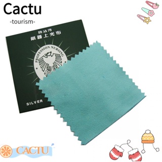 Cactu ผ้าเช็ดทําความสะอาดแฟชั่น ผ้าฝ้ายแพลตตินัม