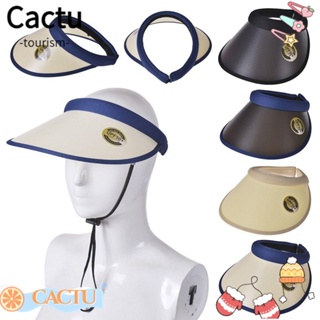 Cactu หมวกเบสบอล PVC สีใส แฟชั่นฤดูร้อน สําหรับผู้หญิง ผู้ชาย