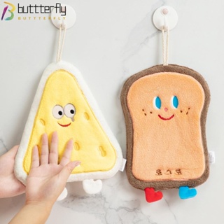 Buttterfly ฟองน้ําล้างจาน รูปขนมปังปิ้ง ชีสเค้ก ล้างทําความสะอาดได้ ใช้ซ้ําได้ สําหรับห้องครัว