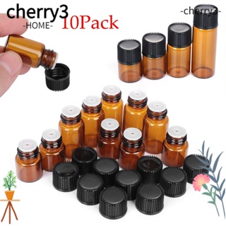 Cherry3 ขวดใส่น้ํามันหอมระเหย สีน้ําตาล ขนาดเล็ก เติมได้