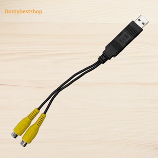 [Domybestshop.th] อะแดปเตอร์เอาท์พุทวิดีโอ USB เป็น CVBS 2 CVBS เอาท์พุต RCA DC 5V USB อุปกรณ์เสริม สําหรับเครื่องเล่นมัลติมีเดีย วิทยุรถยนต์ Android