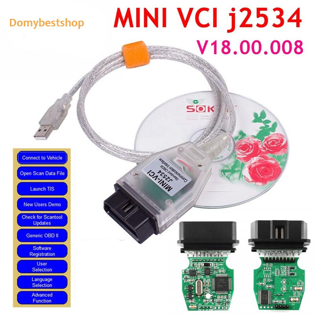 domybestshop-th-สายเคเบิลอ่านโค้ดรถยนต์-v18-00-008-obd2-mini-vci-j2534-mini-vci-สําหรับ-toyota-tis-au