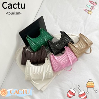 Cactu กระเป๋าสะพายไหล่ เย็บปักถักร้อย หรูหรา สไตล์เรโทร