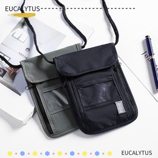 Eutus RFID กระเป๋าใส่หนังสือเดินทาง ID ไนล่อน อเนกประสงค์ กันน้ํา เดินทาง