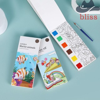 Bliss Gouache หนังสือวาดภาพกราฟฟิตี้ แบบพกพา ของเล่นสําหรับเด็กอนุบาล