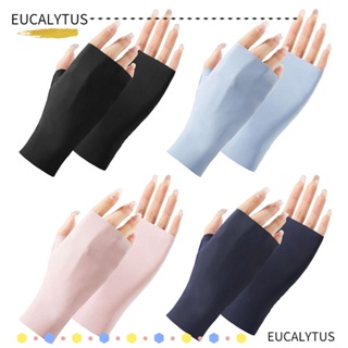 Eutus ถุงมือ แบบบาง ป้องกันแดด เซ็กซี่ สําหรับขี่จักรยาน 1 คู่