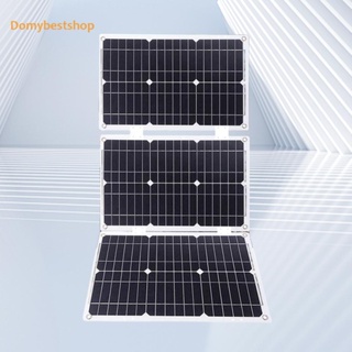 [Domybestshop.th] ชุดแผงชาร์จพลังงานแสงอาทิตย์ 12V 25W 50W 75W 100W IP65 กันน้ํา 12V 2.4A สําหรับโทรศัพท์ RV