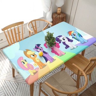 My Little Pony ผ้าคลุมโต๊ะ ทรงสี่เหลี่ยม กันน้ํามัน ขนาด 76*152 ซม. 5 ฟุต