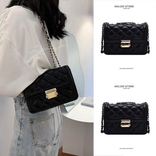 Advanced sense Korean side shoulder small fragrant wind bag lady 2023 new style student chain armpit square bag