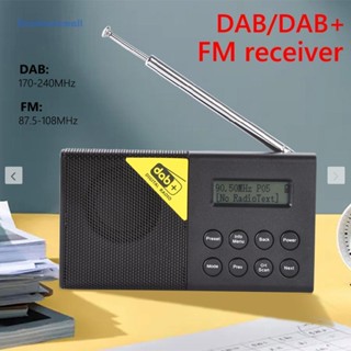 [ElectronicMall01.th] ใหม่ล่าสุด เครื่องรับส่งสัญญาณวิทยุ FM บลูทูธ DAB ขนาดเล็ก แบบพกพา พร้อมหน้าจอแบ็คไลท์ รองรับการค้นหาอัตโนมัติ และนาฬิกาปลุก