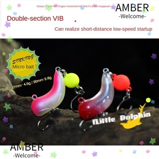 Amber เหยื่อตกปลาสั่นสะเทือน VIB หมุนได้ 30 มม. 2.6 กรัม 37 มม. 4.5 กรัม 1 ชิ้น