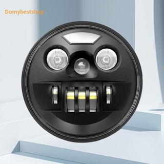 [Domybestshop.th] ไฟหน้ารถจักรยานยนต์ LED DRL 7 นิ้ว 6000K H4 สําหรับ Jeep Wrangler YJ GMC K2500 C1500