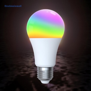 [ElectronicMall01.th] หลอดไฟอัจฉริยะ LED RGB หรี่แสงได้ สําหรับ Alexa Google Home