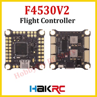 Hakrc F405 V2 บารอมิเตอร์ไจโรสโคปควบคุมการบิน F4530V2 ICM42688 16M Blackbox Dual BEC 2-6S สําหรับโดรนแข่งขัน FPV Freestyle