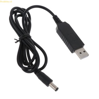 Doublebuy สายเคเบิลแปลงพาวเวอร์ซัพพลาย DC 5V เป็น 12V USB พร้อม 5 5x2 1 มม.