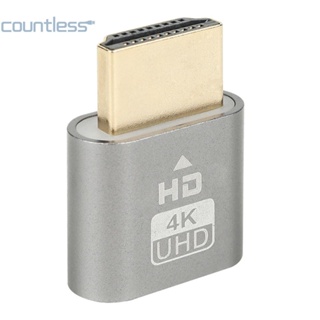 อะแดปเตอร์ VGA เสมือนจริง HDMI 1.4 DDC EDID Dummy Plug Headless Ghost Display Emulator การ์ดวิดีโอ 1 ชิ้น [countless.th]