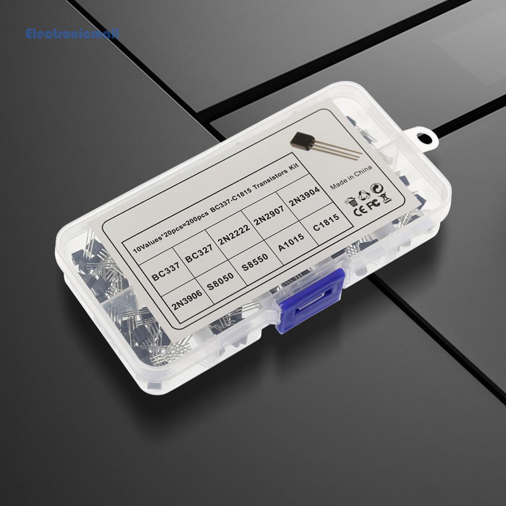 electronicmall01-th-ชุดทรานซิสเตอร์-pnp-npn-to-92-bc327-bc337-2n3906-s8050-s8550-a1015-c1815-200-ชิ้น