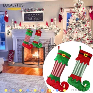 Eutus ถุงเท้าใส่ขนม ขนาดใหญ่ จุของได้เยอะ สําหรับตกแต่งบ้าน วันคริสต์มาส