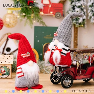 Eutus ตุ๊กตาโนมไร้หน้า สีแดง สําหรับตกแต่งบ้าน เทศกาลคริสต์มาส