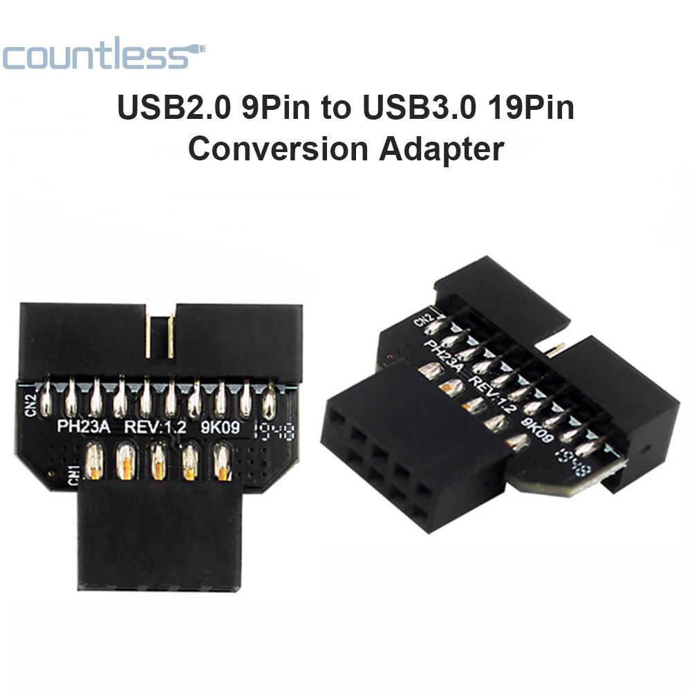 อะแดปเตอร์แปลงเมนบอร์ด-usb-3-0-20-pin-เป็น-usb-2-0-9-pin-แผงด้านหน้า-usb3-0-19-20-pin-เป็น-usb-2-0-9-pin-countless-th