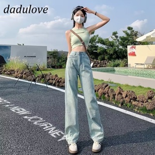 DaDulove💕 New American Ins High Street Retro Thin Jeans Niche High Waist Wide Leg Pants Large Size Trousers