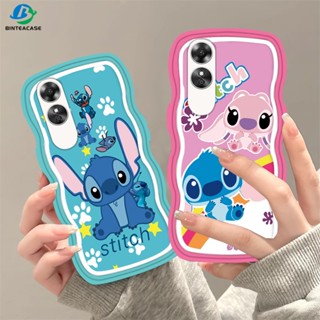 เคสโทรศัพท์มือถือ TPU ขอบโค้ง ลายการ์ตูน Stitch สําหรับ OPPO A38 A17 A57 A78 A58 Reno 8T A15 A16K A54 A12 A5S A7 A93 A3S A11k A53 A31 A52 A74 A95 A96 A92 A37 F9 A1K A76 A36 A9 2020