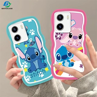 เคสโทรศัพท์มือถือ TPU ขอบโค้ง ลายการ์ตูน Stitch สําหรับ VIVO Y27 Y36 Y02 Y16 V25E V27E Y22S Y35 Y01 Y21T Y21S Y33S Y12 Y15 Y17 Y11 Y12S Y12A Y15S Y15A Y20S Y91C Y19 Y30 Y50