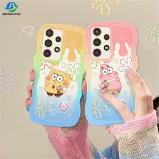 เคสโทรศัพท์มือถือ TPU ขอบโค้ง ลาย Patrick SpongeBob สําหรับ Samsung A24 A14 A04 A04E M23 A13 A03S A53 A73 A33 A02 A50S A30S A23 A22 A21S A12 A02S A11 A51 A30 A52 A71 A53 A32