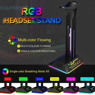 ชั้นวางหูฟังเล่นเกม RGB 6 โหมด พร้อมพอร์ต USB type C และ 2 พอร์ต [countless.th]