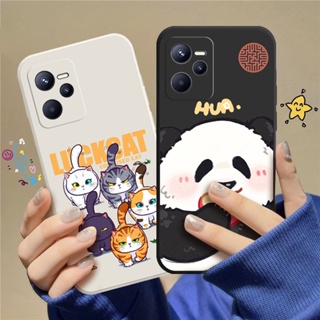 เคสโทรศัพท์มือถือ TPU แบบนิ่ม ลายการ์ตูนแมว สําหรับ Realme C35 Realme Narzo 50A Prime C_A8