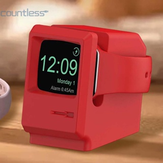 แท่นชาร์จซิลิโคน กันลื่น น้ําหนักเบา อุปกรณ์เสริม สําหรับ Apple Watch 7 6 5 4 3 2 1 [countless.th]