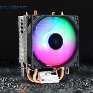 พัดลมระบายความร้อน CPU RGB เสียงเงียบ 9 ซม. อุปกรณ์เสริมคอมพิวเตอร์ สําหรับ INTEL A [countless.th]