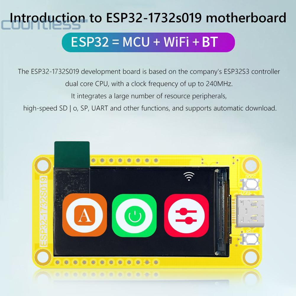 โมดูลแฟลช-esp32-s3-16m-ips-lcd-tf-iot-mcu-wifi-บลูทูธ-เข้ากันได้กับ-a-countless-th